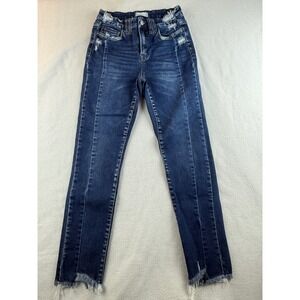 Altard State Distressed Hem‎ Skinny Jeans Dark Wash Denim Women's Size 27